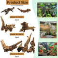 Driftwood for Aquarium Decor, Fish Tank Decor, 6 Pcs Reptile Branches, Drift Wood for Fishtank, Aquarium Hardscape, Craf