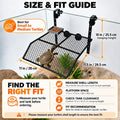 11 x 11.5 Inch Hanging Turtle Basking Platform with Ramp & Tray