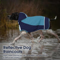 IECOii Hooded Dog Raincoat,Reflective Large Dog Rain Poncho,Ensure Safety in Low - Light Conditions, Adjustable Fit with