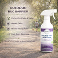 Flea Spray for Home & Pets Plant-Based Repellent with Rosemary Scent 16 Oz