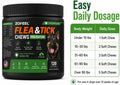 Flea & Tick Chews for Dogs, 120 Soft Chews, Chicken Flavor Dog Flea and Tick Support Supplement with Flaxseed Meal, Brew