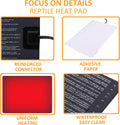 Aiicioo Reptile Heating Pad - 6x8Inch Hermit Crab Heater Heat Mat for Reptiles Snake Lizard Terrarium 8 Watt 2Pack