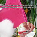 Rabbit Grooming Hammock with Safety Belt for Nail Clipping, Grooming, Bunny Bathing Bag for Nail Trimming, Cat Claw Care