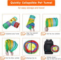 Rabbit Toys, Bunny Tunnels & Tubes, Collapsible 3 Way Rabbit Hideout