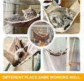 JOYELF Cat Hammock Bed, Medium Reversible Pet Cage Hammock Hanging Soft cat Bed for Kitten Ferret Puppy or Small Pet