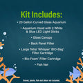 GloFish 20 Gallon Premium Fish Tank Kit