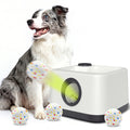 XIMUSON Automatic Dog Ball Launcher, Auto & Manual Dual Mode Dog Ball Thrower, Interactive Dog Toy for Boredom & Brain Stimulation with 4 ETPU Balls, Indoor Outdoor Use for All Breeds