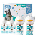 LKXDOV Dog Calming Diffuser, Calming Pheromones Diffuser Kit Appeasing Pheromone Diffuser to Calm (2Plug in+4Refill) for Anxiety Relief Reduce Aggression Fighting Barking Stress