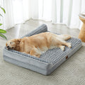 BFPETHOME Orthopedic Dog Beds for Large Dogs-Waterproof Sofa Dog Bed with Removable Washable Cover, Big Pet Bed with Waterproof Lining and Nonskid Bottom,Pet Bed for Large Dogs