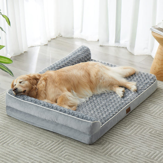 BFPETHOME Orthopedic Dog Beds for Large Dogs-Waterproof Sofa Dog Bed with Removable Washable Cover, Big Pet Bed with Waterproof Lining and Nonskid Bottom,Pet Bed for Large Dogs