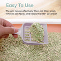 2 Pcs Cat Litter Scoop, Strong Cat Poop Scoop, Plastic Cat Litter Tray Scoop, Poop Scoop Cat Litter, Pooper Scooper Cat 