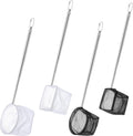 Jeffdad 4 Pcs Aquarium Shrimp Net, Small Fish Tank Tool Extendable Handle