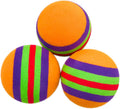 PET SHOW 15pcs 1.4" Interactive Cat Toy Balls for Indoor Cats Colorful Rainbow Soft Foam Kitten Toys Ball for Small Dogs
