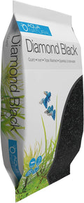 Aqua Natural Aquarium Substrate, Diamond Black Fine Gravel, 10lb