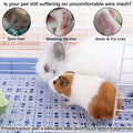 kathson 4 Pcs Rabbit Feet Pad Plastic Bunny Cage Floor Mat Foot Resting Hole Leak Water Nest Mat Pet for Small Animal Ha