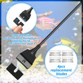 Honoson Aquarium Glass Scraper 21.65" Fish Tank Cleaner Tool Kit 5 Blades