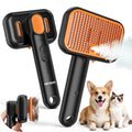 ddxcoo Pet Steam Brush for Dogs & Cats, 2026 New Brushes for Indoor Cats with Dual Speed Spray, Self Cleaning Dog Brush for Shedding Grooming & Massage Suitable for All Long and Short-Haired Pets