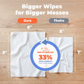 Best Pet Supplies 8" x 9" Large Dog Wipes - Cleaning and Deodorizing for Paws and Coat - Gentle Formula with Lavender Vitamin E for Puppies and Cats - 100 Count