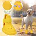 Dog Shoes for Hot Pavement and Snow - Waterproof, Non-Slip, Breathable Booties with Adjustable Straps for Small Medium, 