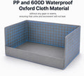 YAYODS Dog Litter Box Indoor with Wall, 32"x22"x16"Large Dog Pee Pad Holder