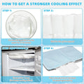 Cat Cooling Mat, Cooling Pad for Dogs Cats with Ice Gel Bag to Stay Clod Longer, Two Sided Soft Kitten Sleeping Bed for Summer, Washable for Crate Kennel, Arc-Chill Cool Fiber Q-MAX >0.45, 16.5x26"