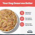 Because It's Better Entree Wet Dog Food, Beef Stew & Veggies, 10 oz, 6 Ct