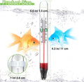 Dreyoo 2 Pack Floating Aquarium Thermometers, 0-43°C/32-110°F