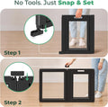 FXW AuraSpace Acrylic Indoor Dog Playpen for Puppies and Small Dogs, 24 Inch, 12 Panels, Black