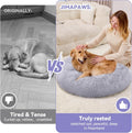 Medium Dog Bed, Washable Plush Donut Dog Bed, 28 Inch