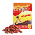 Jungle Calling Soft Duck Sausage Dog Treats, Grain-Free Single Ingredient Tender Duck Jerky, Easy to Chew Training Treats for Small & Medium Dogs, 10.6 oz