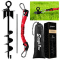 Snagle Paw Dog Tie Out Stake with Lock-Cap,Heavy Duty Dog Stakes for Outside/Yard/Camping with Shock Absorbing Bungee Tether,360°Swivel Rust Proof Ground Anchor for Dog Cable,Leash,Chain,up to 360 Lbs