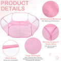 VitalCozy Guinea Pig Playpen with Mat Small Animal, Pink, Star