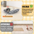 MEWTOGO 15.7" x 14" Bunny Bed for Rabbit Cage, Thickened & Soft