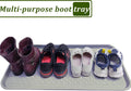 Large Multifunctional Boot Tray 2 Pack Boot Mat Washable Indoor or Outdoor Tray Mat Doormats for Shoes Boots Plants Pots Paint Tins Pet Bowls Car Storage, 30 x 15 x 1.2 Inches