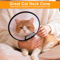VOVIGGOL 2 Pack Cat Cones to Stop Licking, Cat E Collar Pet Cone for Cats After Surgery, Pet Elizabethan Collar Dog Head