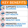 BARK&SPARK Dog Allergy Relief Soft Chews for Skin Health & Seasonal Allergies - Anti-Itch Supplement w/Omega-3, Quercetin & Bromelain Immune Treats for Dry Skin & Hot Spots - Chicken Liver - 360ct