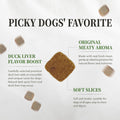 Herz Air-Dried Dog Food Chicken & Duck Liver Recipe 2.2 lb, All-Natural, High-Protein, Grain-Free, Limited Ingredients, Complete & Balanced, Premium Canine Cuisine