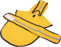 HDE Dog Raincoat with Hood & Leash Hole S-XL Dog Rain Jacket Yellow L