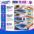 Absolutely Clean Litter Box Cleaner and Odor Eliminator, Eliminate Odors Quickly, Neutralizes Urine and Feces Odors in The Air and The Box, Make Litter Last Lon