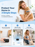 MIMOFPET Wireless Cat Barrier - Mini Outdoor Indoor Pet Barrier with Adjustable Safe Static Intensity,Adjustable Range u