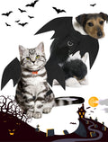 Halloween Dog Bat Wings Costume, Pet Halloween Cosplay Party Dress Up Costume for Small Dogs and Cats(S) Black