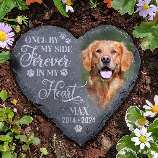 Famitrendz Personalized Dog Memorial Gifts for Loss of Dog, Custom Photo Pet Stone, Personalized Memorial Gifts for Pet Loss, Gift for Cat Lovers, Stones for Dogs, Cemetery Decorations for Grave Q1