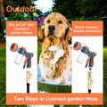 8-in-1 Dog Washing Hose Attachment with Soap Dispenser for Pets