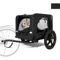 Anwick Dog Bike Trailer, Heavy Duty Dog Trailer for Bicycle, Cart Pet Bike Carrier with 3 Doors, 16" Wheels, Flag, Collapsible to Store, Pet Cart Bicycle Carrier for Small and Medium Pets