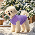 Rbenxia Dog Sweater with Leash Ring Dog Winter Fleece Outfit for Small Dogs