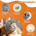 Adjustable Cat Muzzle for Grooming and Biting Prevention, Breathable TPU Material with 4 Anti-Scratch Gloves for Nail Trimming Bathing Vet Visits