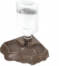 Lizard Bearded Dragon Water Bowl Dish Automatic Dispenser,17oz,Brown