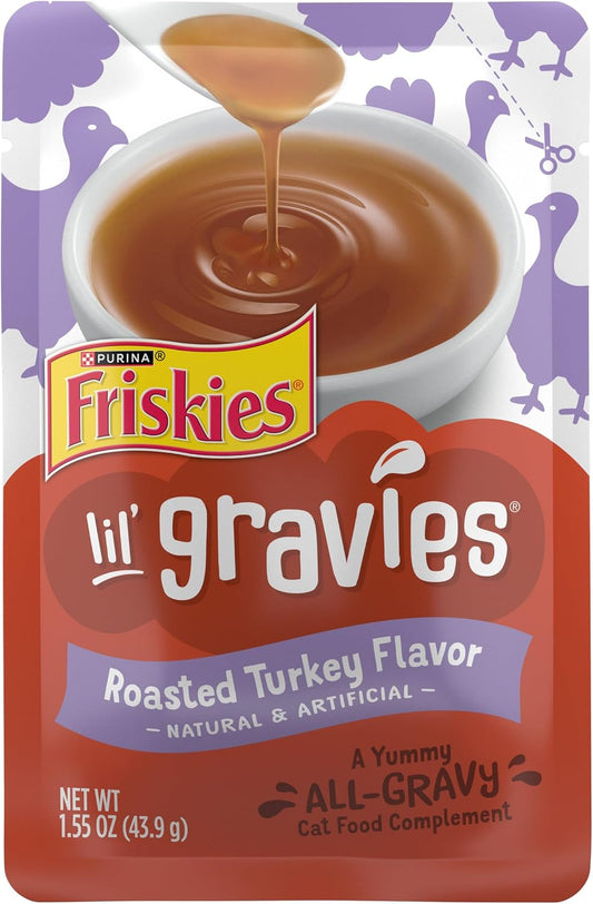 Purina Friskies Lil Gravies Cat Food Complement, (16) 1.55 oz Pouches