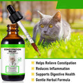 Cat Constipation Relief Drops, Natural Laxative for Cats with 6 Probiotics, Softener Liquid Supplement for Digestive Health, Easy-Use Dropper for Kittens & Senior Cats, 2 fl oz(Chicken Flavor)