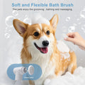 Pet Electric Foaming Dog Shampoo Dispenser with Brush for Dogs Bathing, Soft Brush, Massaging and Grooming, Bubble/Spray